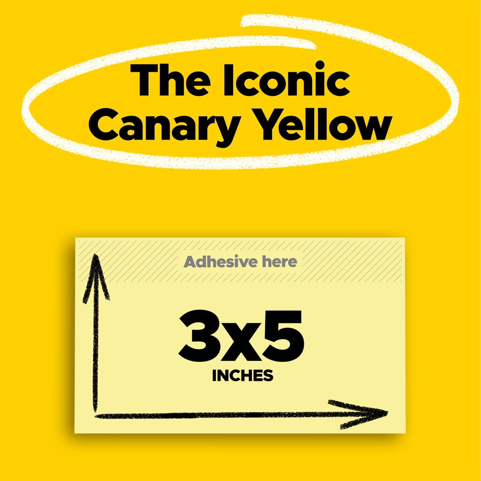 Post-it 100% Recycled Super Sticky Notes, 3 x 5 In, Canary Yellow, 12 Pads