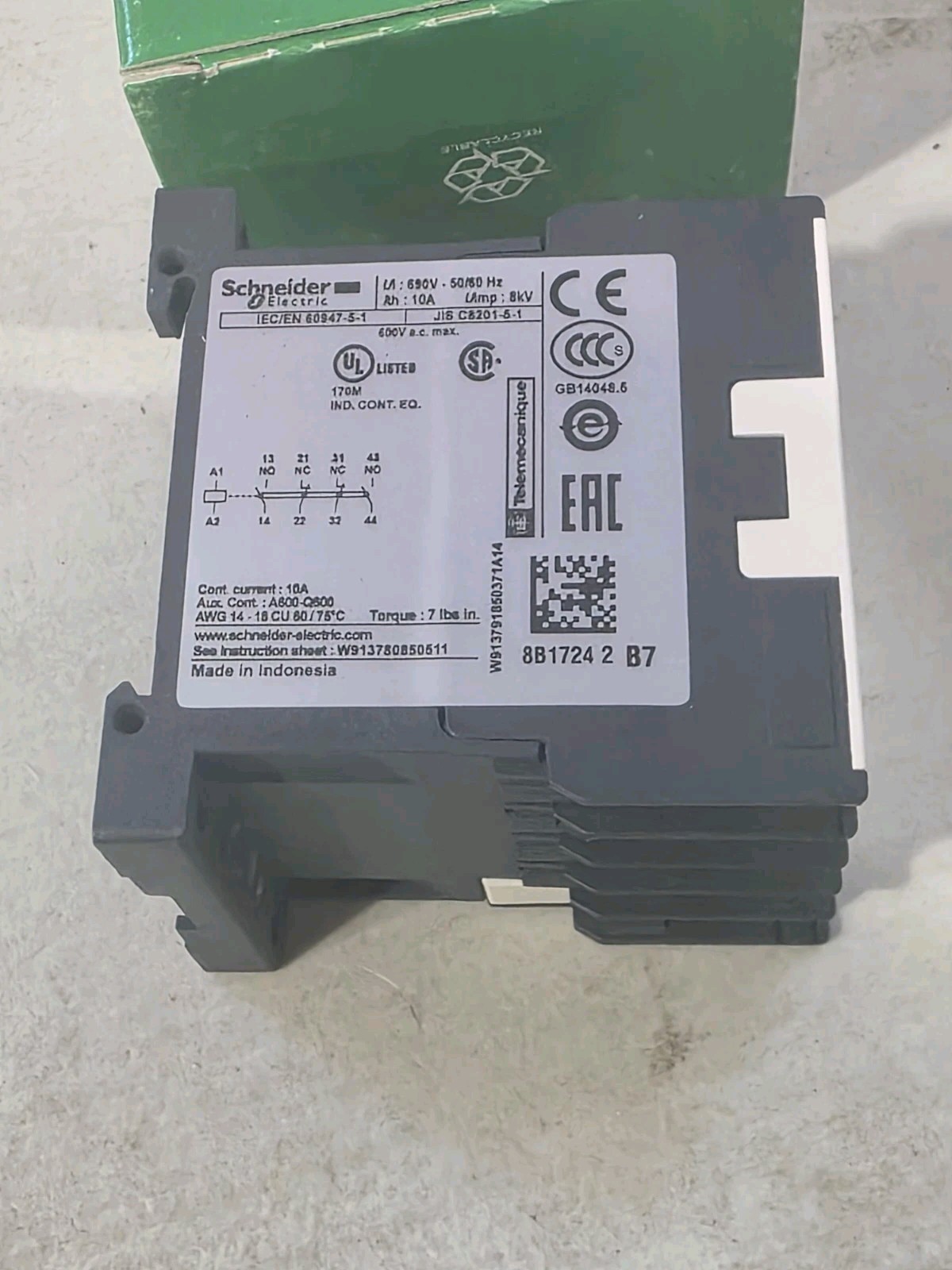 1PCS NEW CA2KN22B7 AC24V 2NO2NC Intermediate relay Schneider