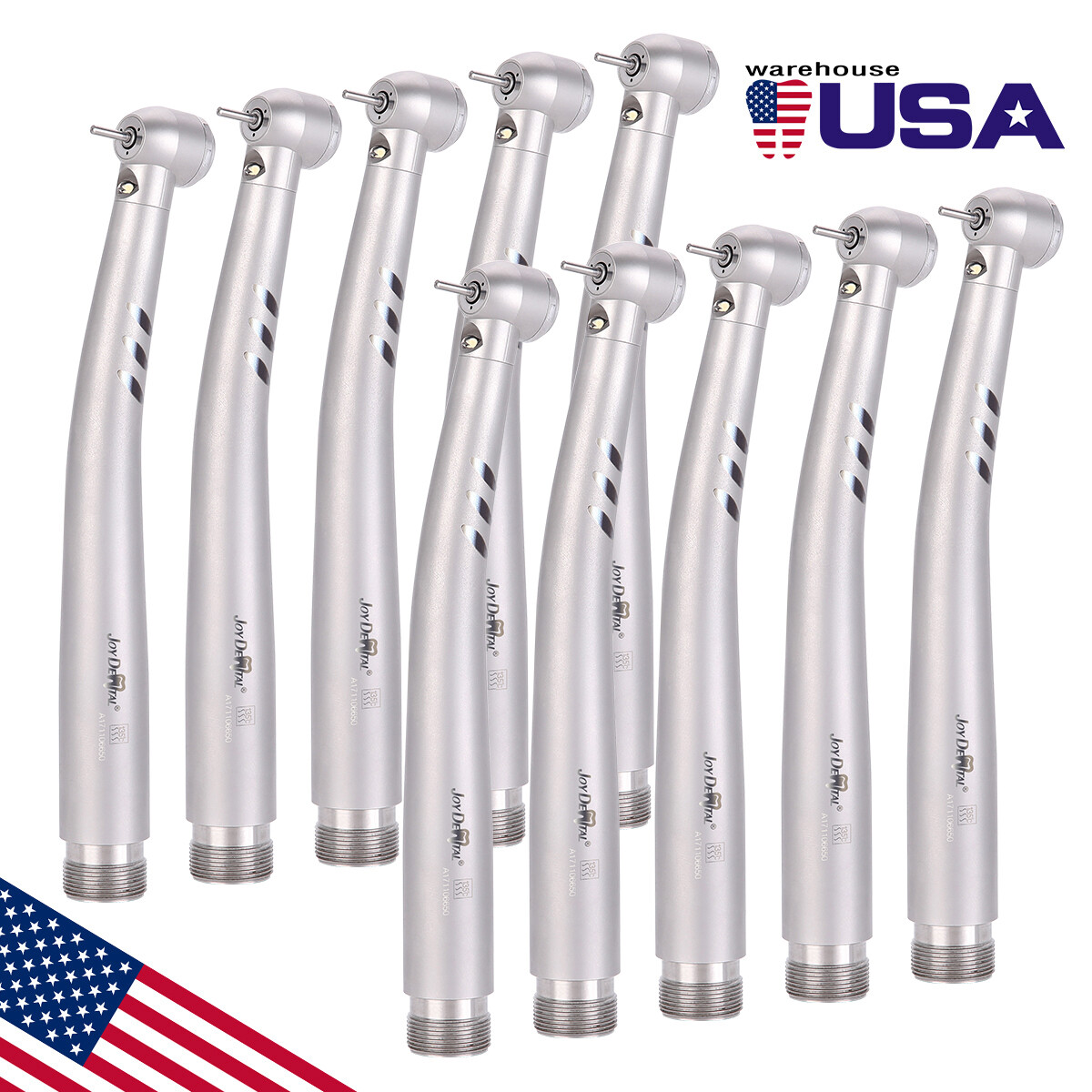 Dental E-Generator LED High Speed Handpiece Turbine 3 Spray 2Hole /4Hole