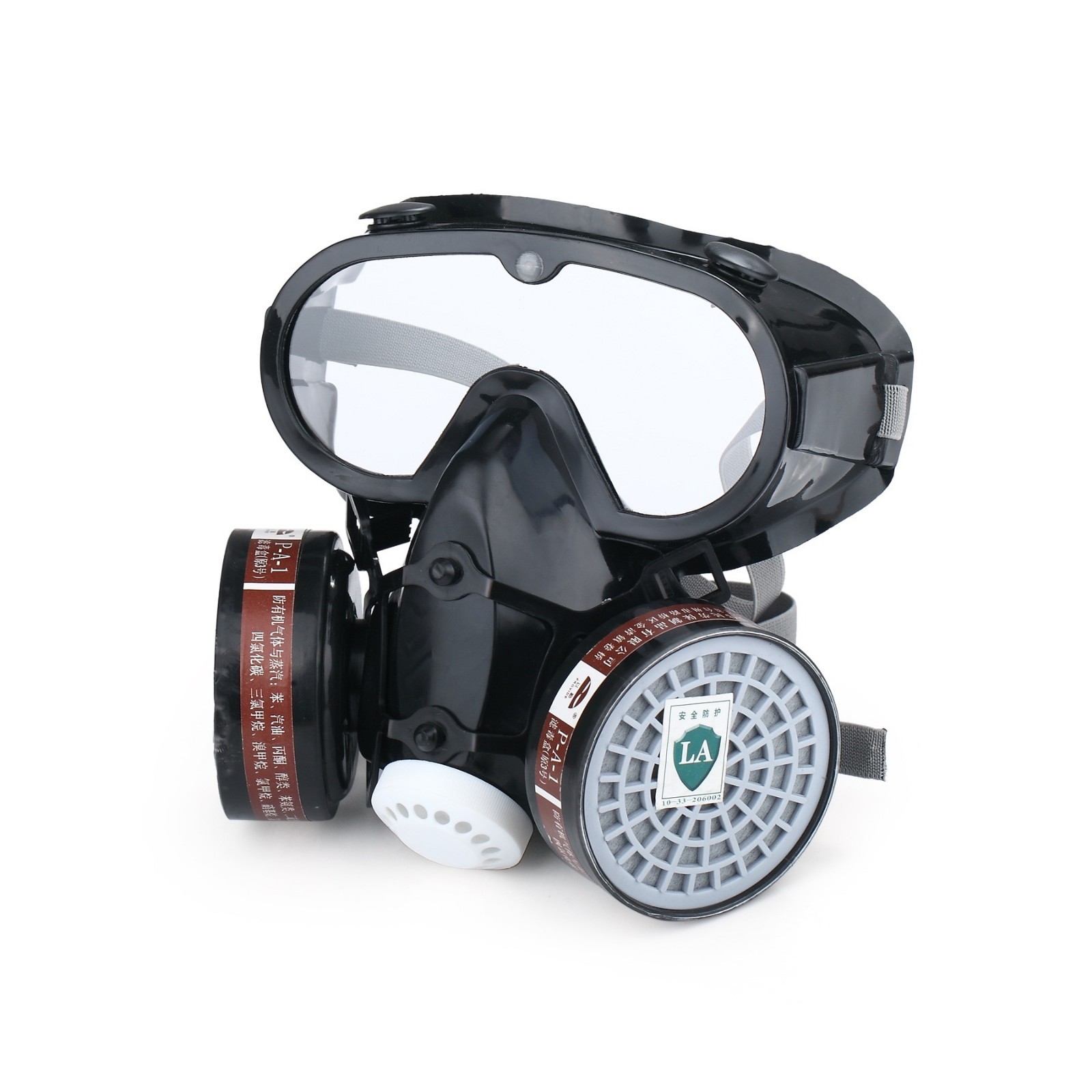 Emergency Survival Safety Respiratory Gas Mask Goggles Dual Protection Filter