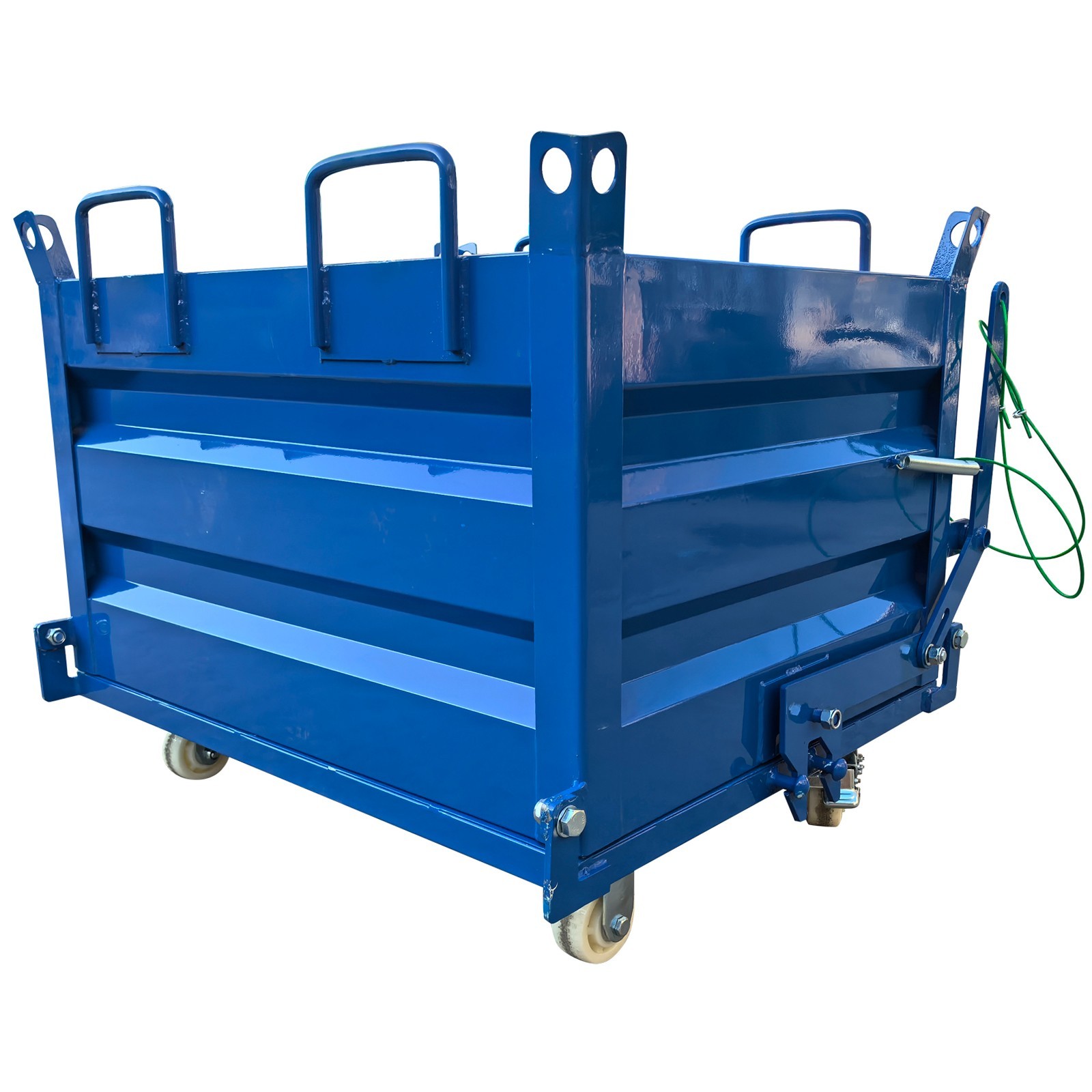 Construction Waste Scrap Bin Self-Dumping Steel Chip Containers for Forklifts