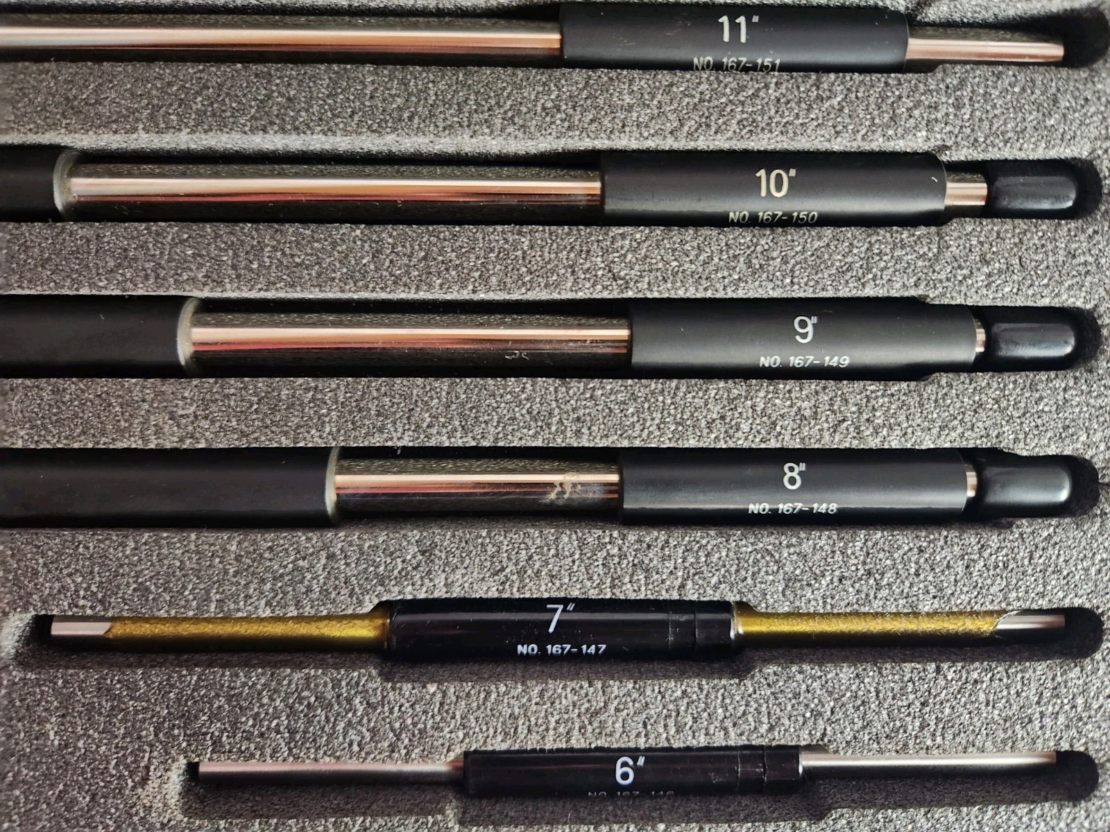 MITUTOYO 167 SERIES 1″-11″ MICROMETER Setting STANDARDS Rods