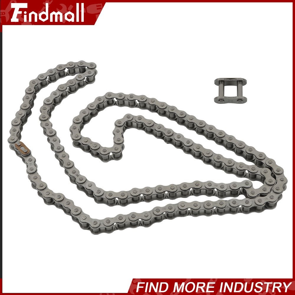 Findmall #80 Roller Chain x 10 feet + Free Connecting Links 1 connector