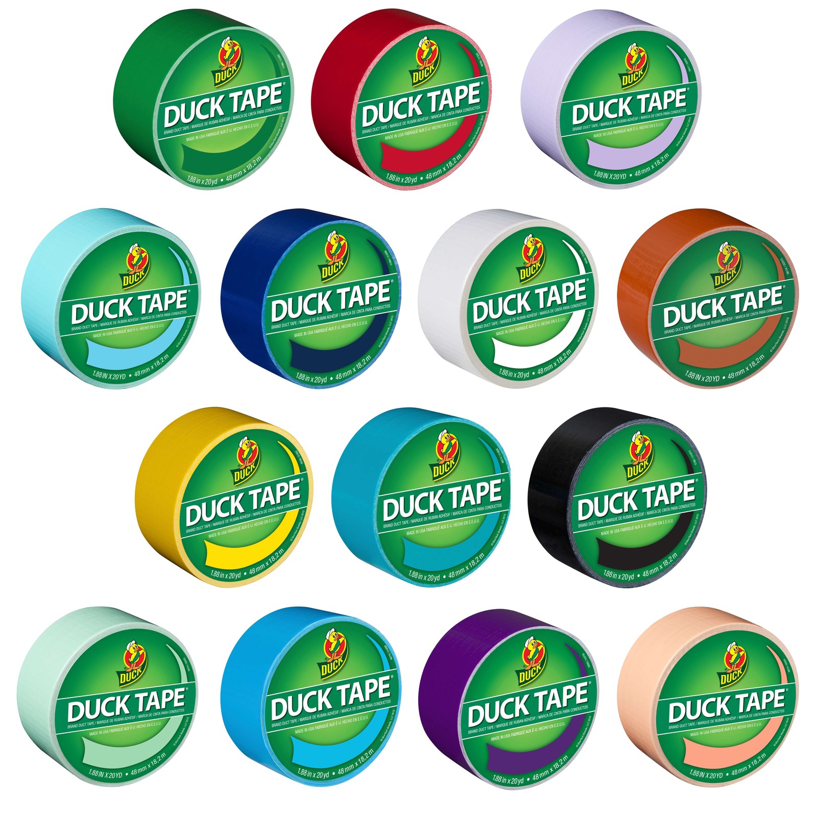 Duck Brand Solids Color Duct Tape: 1.88 in. x 60 ft. (Yellow)