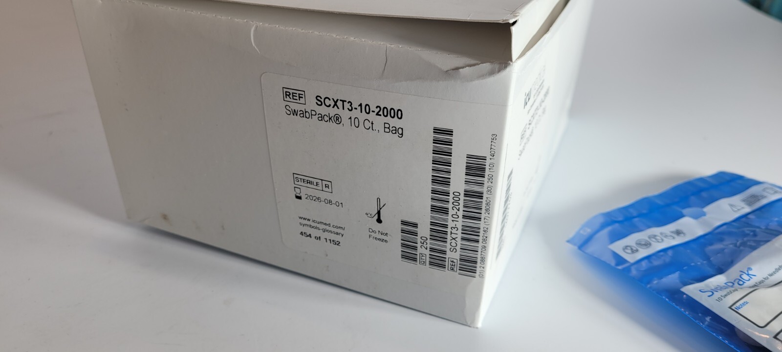 ICUMEDICAL Swabcap SCXT3-10-2000 Exp. Date 08/2026 – Quantity Of 250