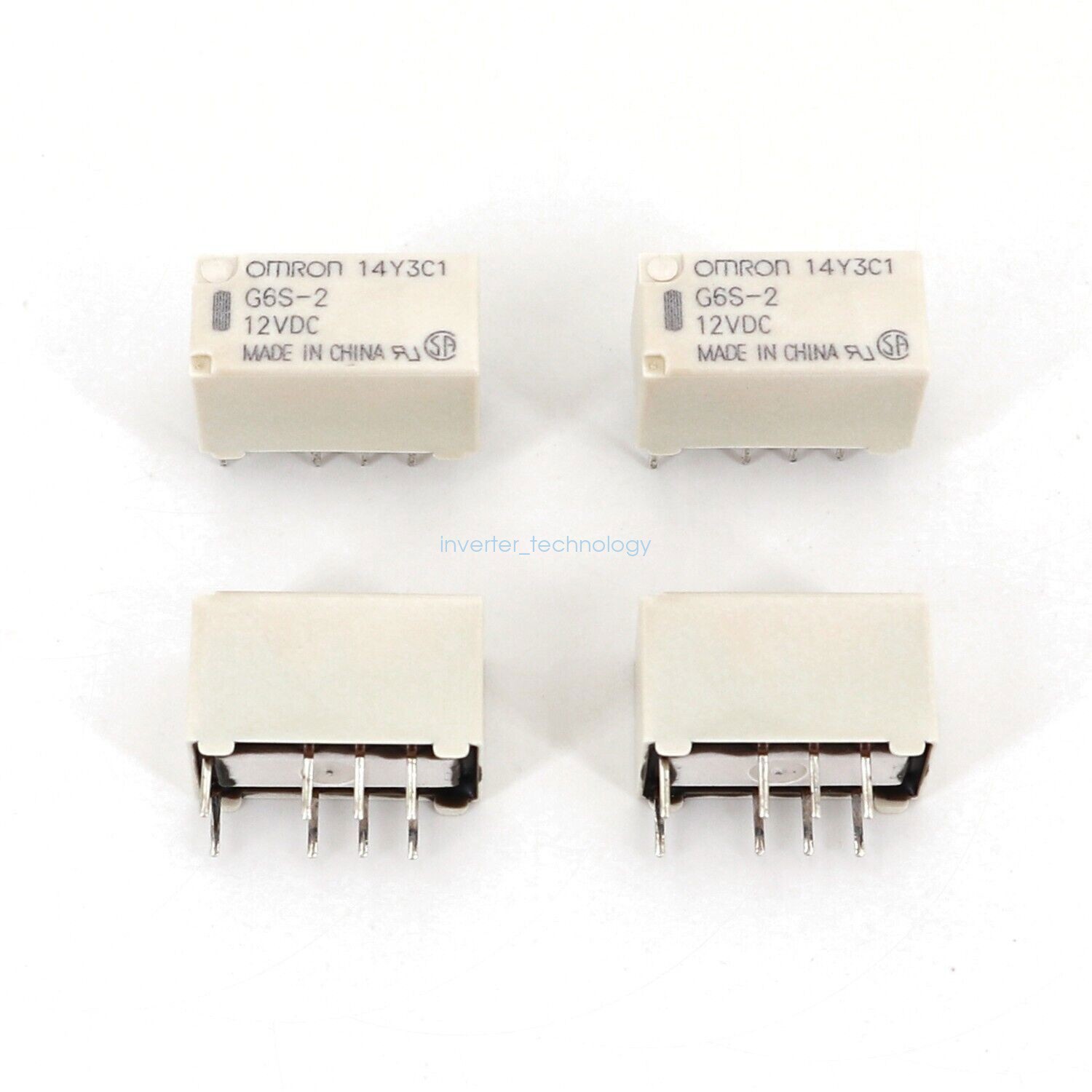 10PCS Omron G6S-2 DC12V 8-Pin DPDT PCB Mount Mini Signal Relay Fast Ship