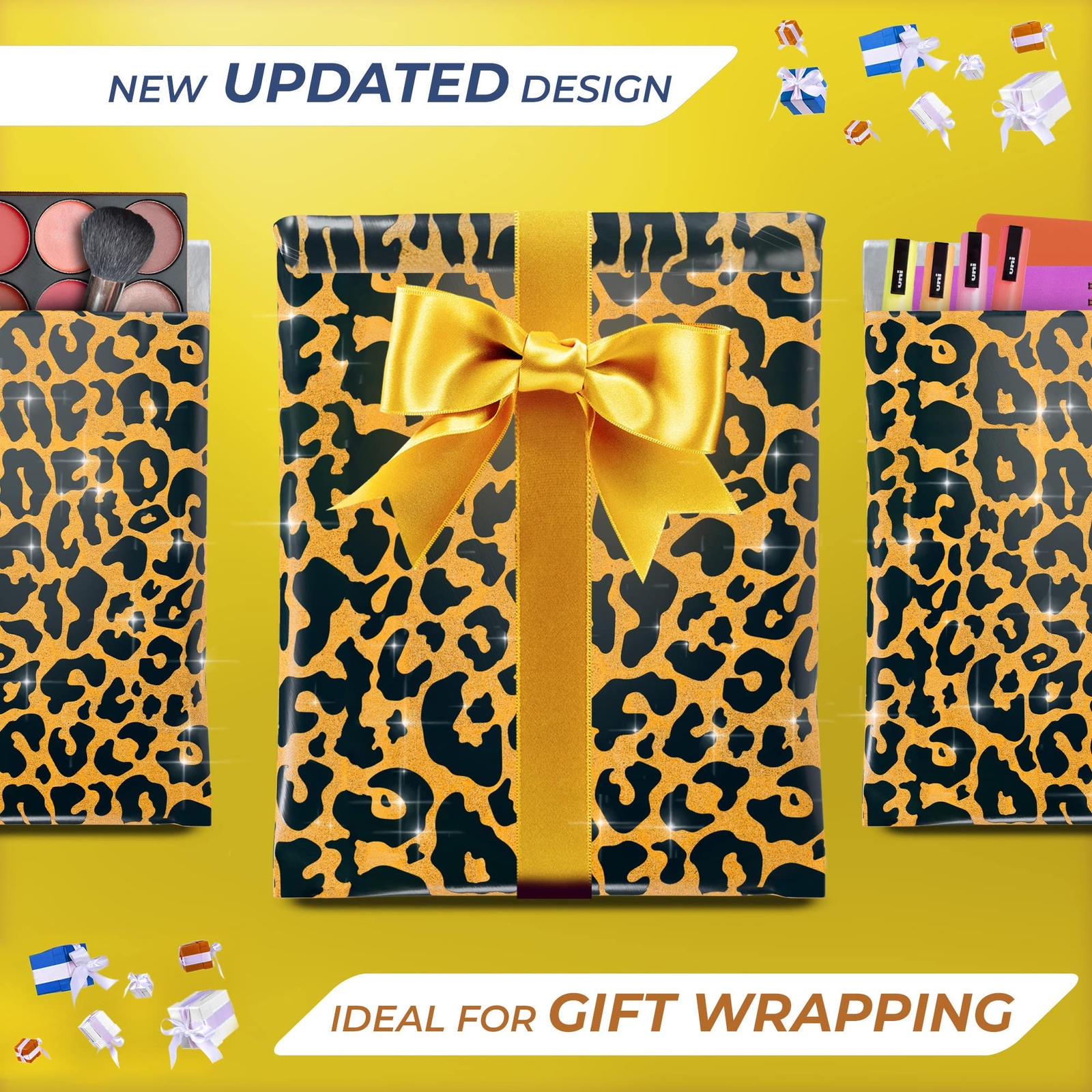 Leopard Expansion Poly Mailers 6 x 9 Inches. 100 Pack Poly Shipping Bags for …