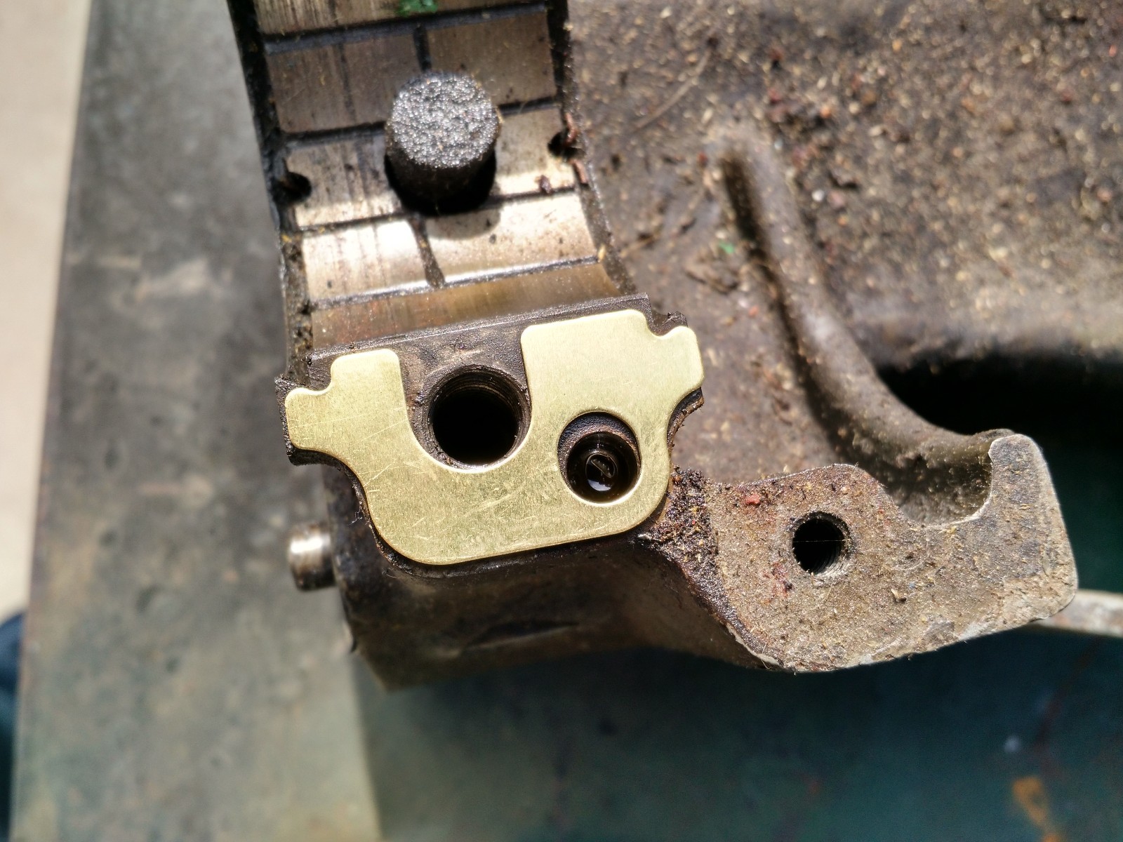 SOUTH BEND 10L CAST IRON BEARING UNDER MOUNT HEAVY LATHE LAMINATED BRASS SHIMS
