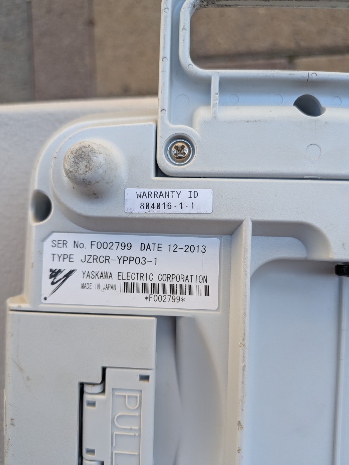 Yaskawa Teach Pendant JZRCR-YPP03-1 | YKS-500E