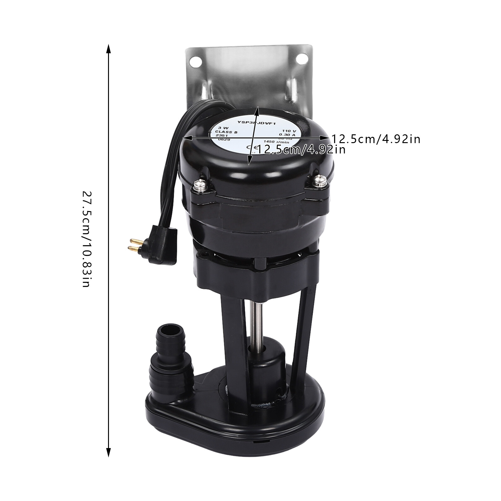 110V Ice Machine Water Pump Replacement For Ice Maker Machine 1450RPM USA