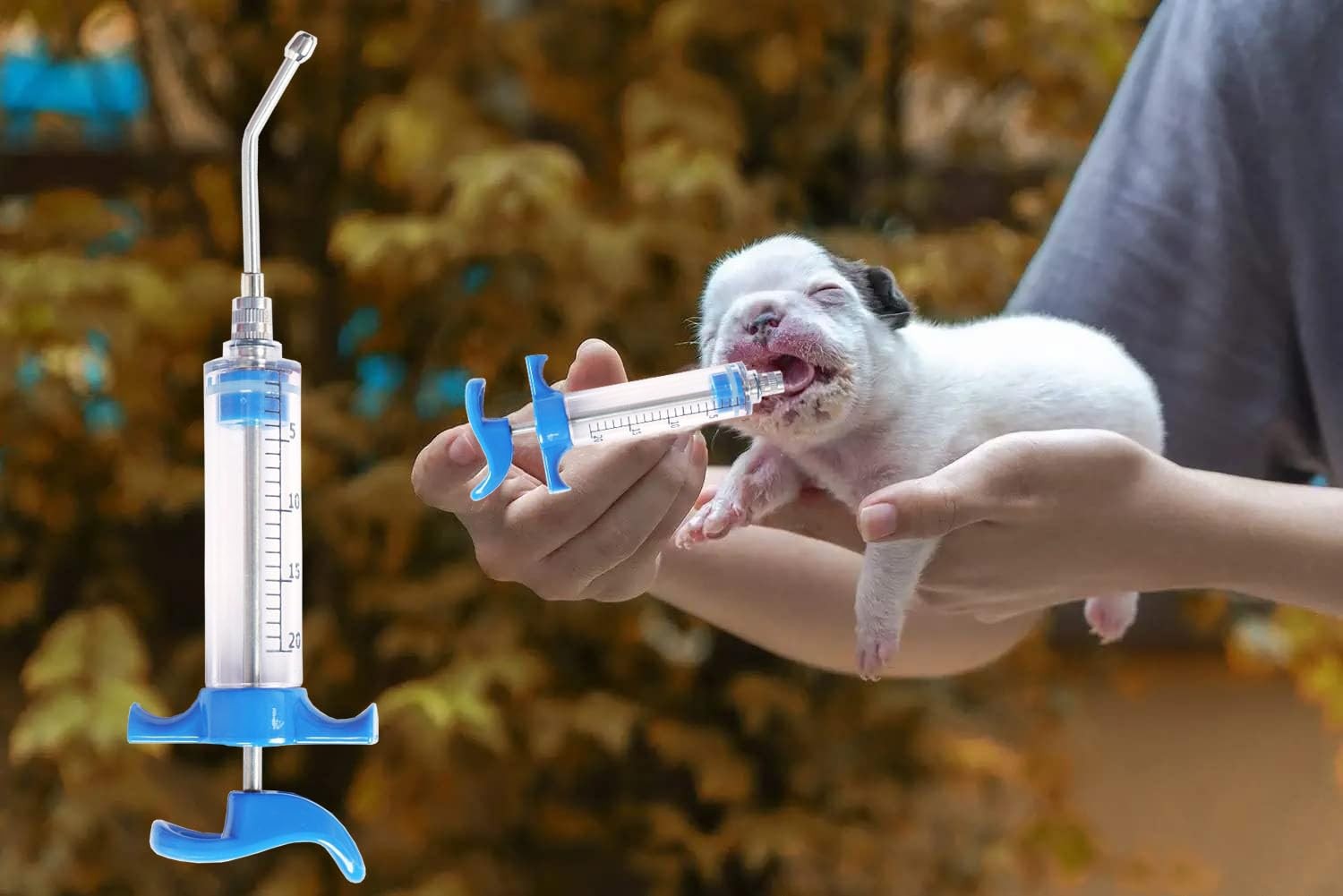 CIETER 20ml Blue Drench Nozzle for Goats Cattle Sheep