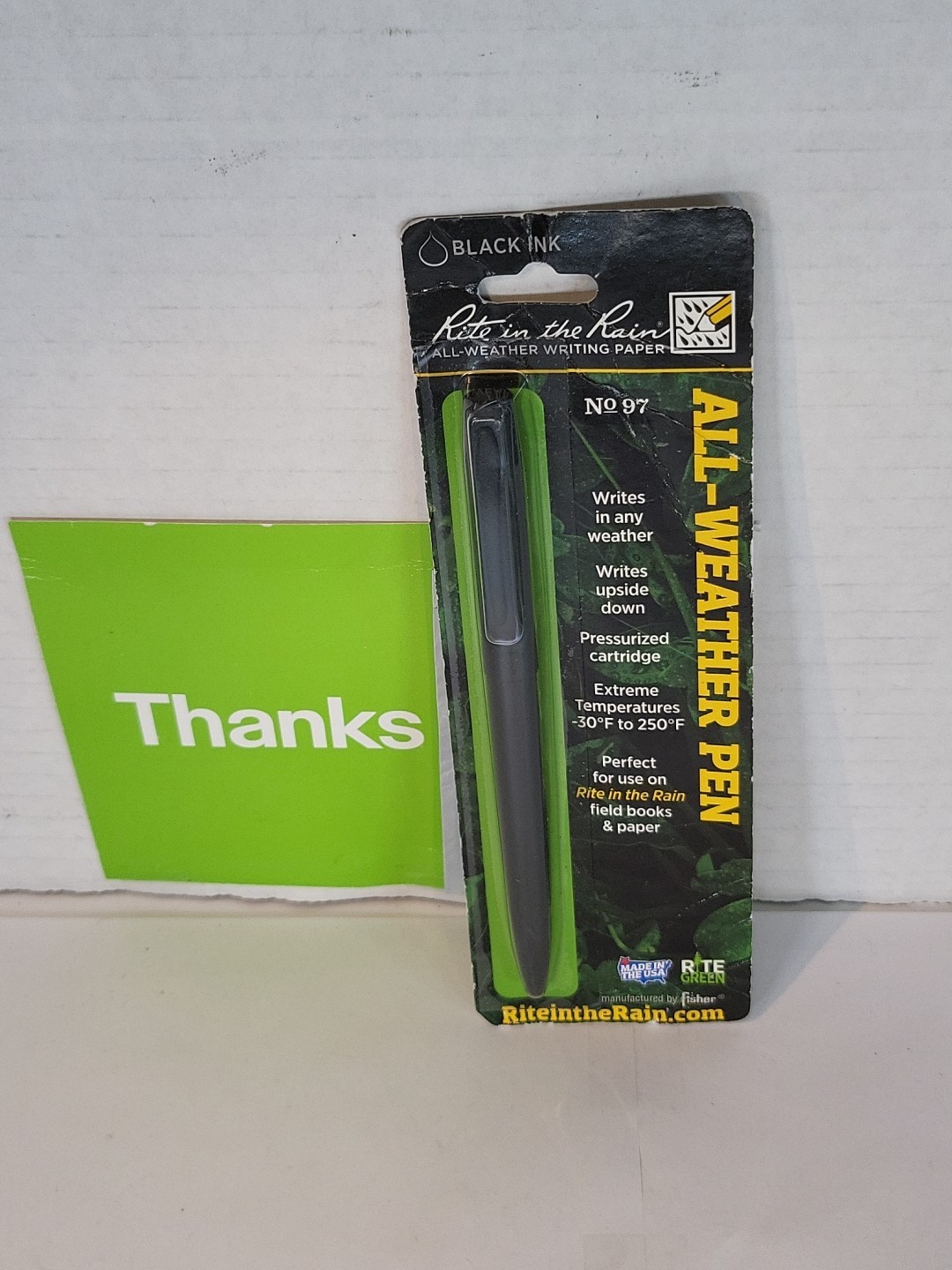 Rite in the Rain Clicker Black Metal 5.25″ Writing Pen 97