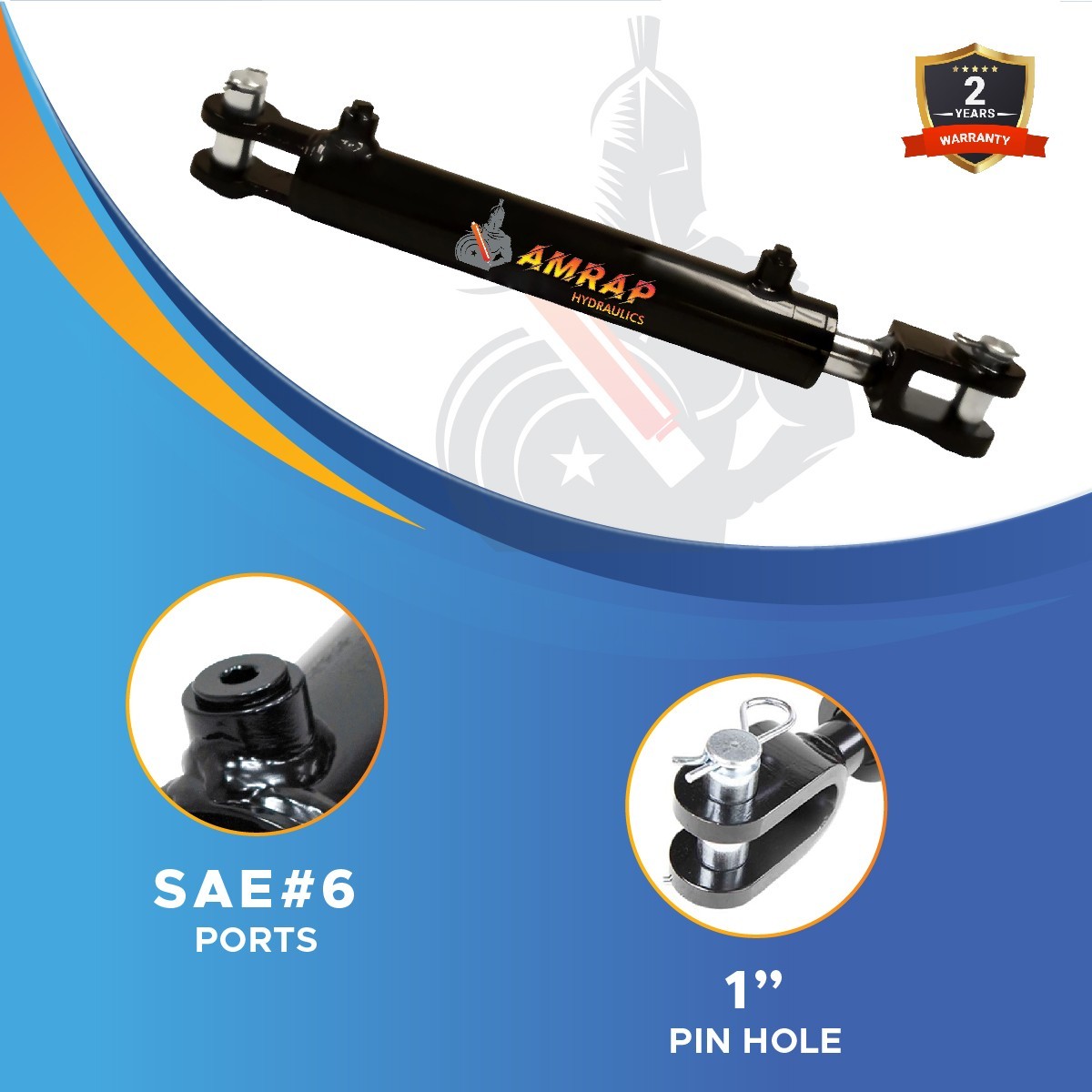 2×12 Hydraulic Cylinder -2″ Bore x 12″ Stroke Welded Clevis Hydraulic Cylinder
