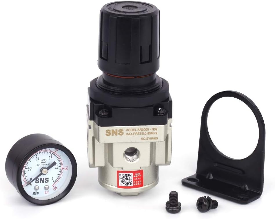 Air Pressure Regulator 1/4 NPT 0-150 PSI Adjustable