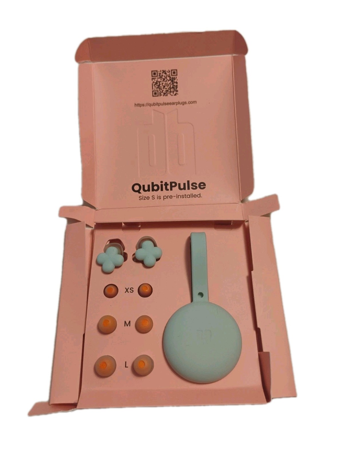 QubitPulse Bloom Ear Plugs for Small Ear Canals Blue OPEN BOX