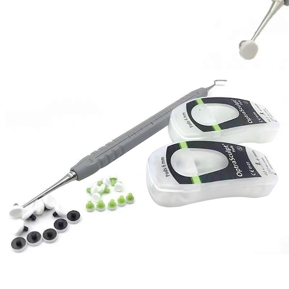 Dental OptraSculpt Foam Pads Kit Veneer Composite Resin Filling Spatula Handle