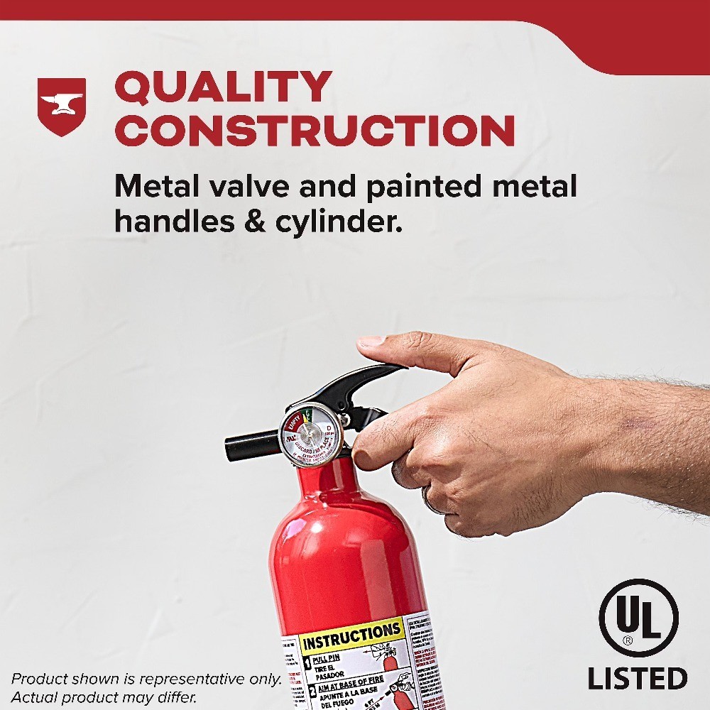Single-Use Dry Chemical Fire Extinguisher 5BC for Car Truck Vehicle with Strap