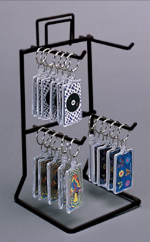 Keychain New 4 Peg – 9.8 » H Top Key Chain & Small Items Counter Display Rack