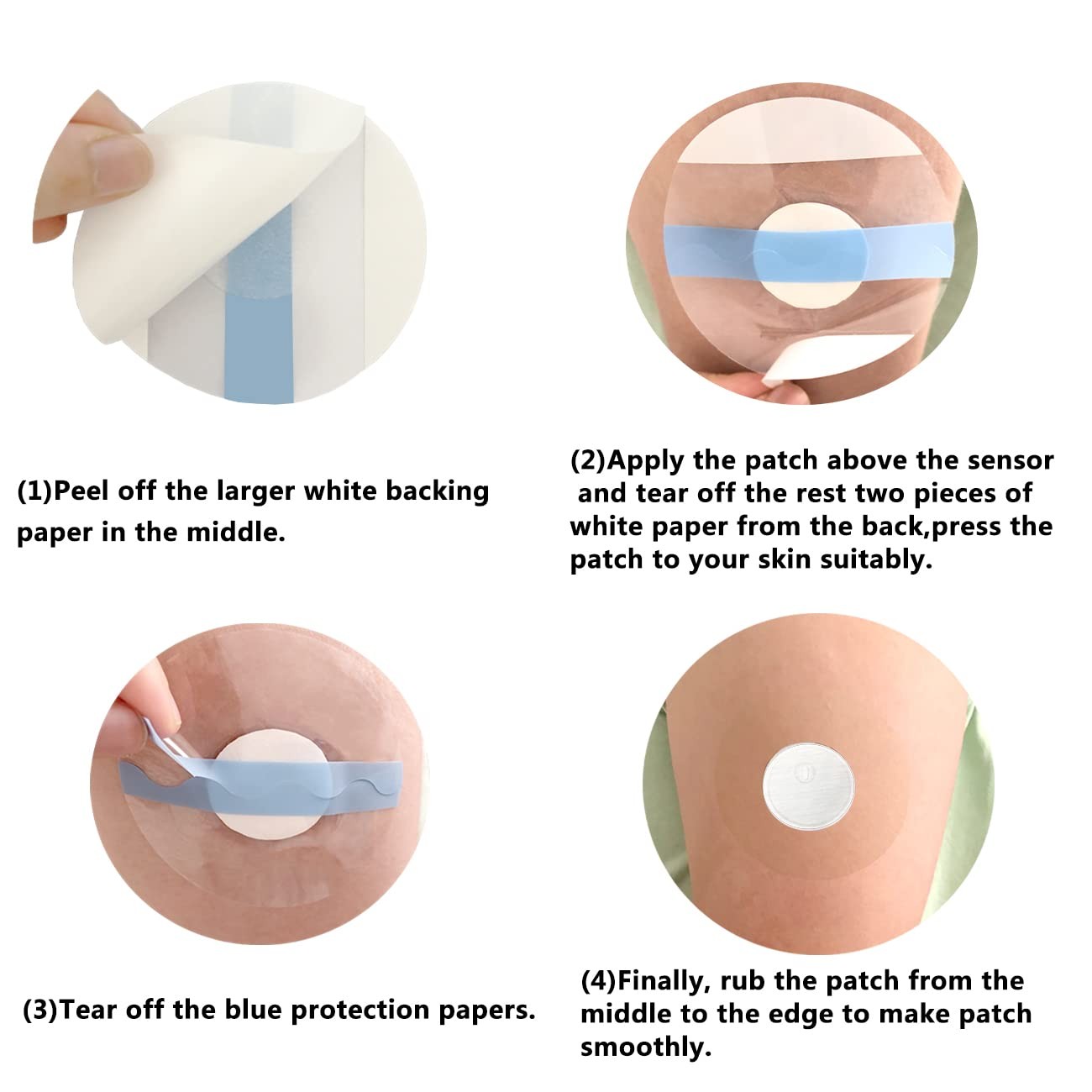 Sensor Covers for Libre 3, Waterproof-50 Pack Overpatch 50 Count (Pack of 1)