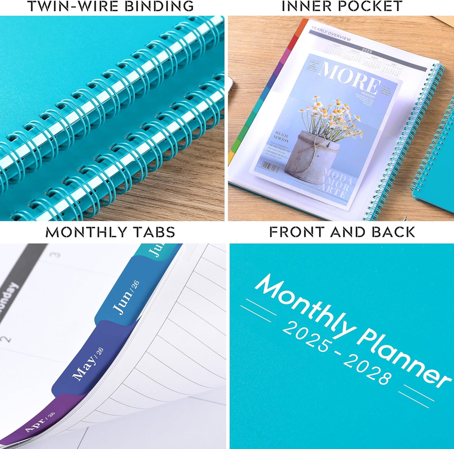 2025-2028 Monthly Planner/Calendar – 3 Year Monthly Planner 2025-2028, Jul.2025