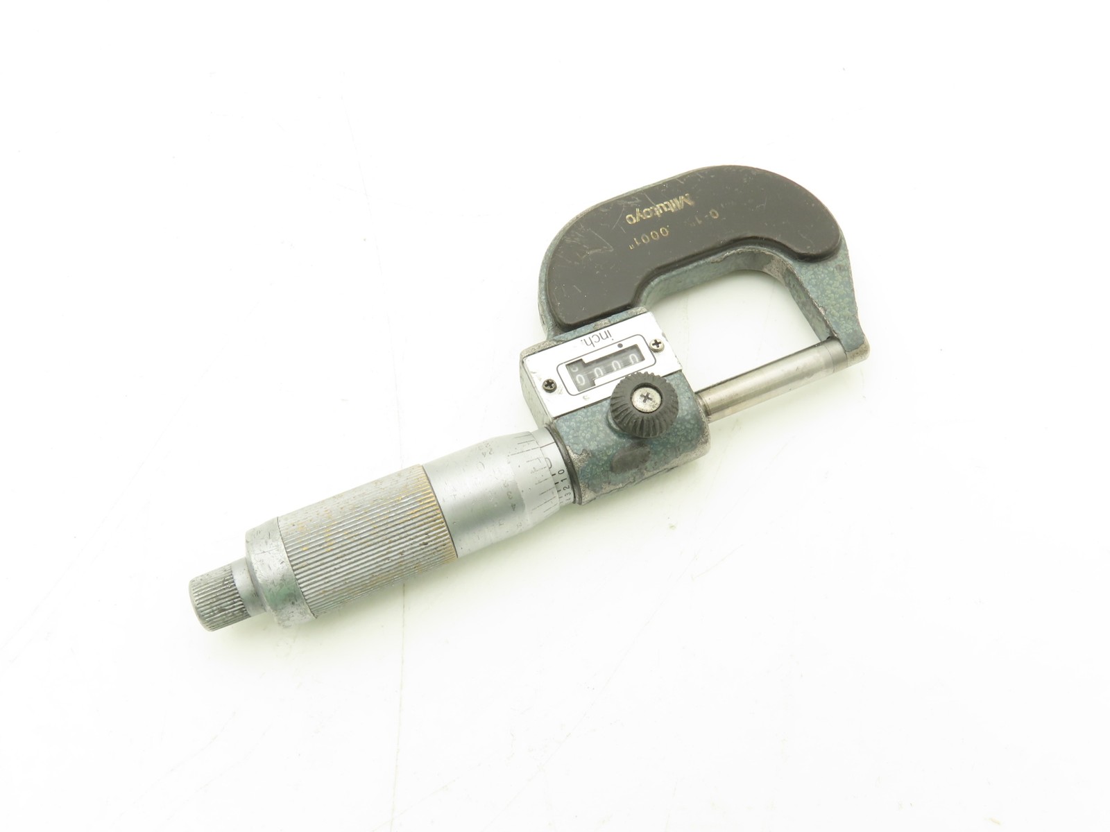 Mitutoyo 193-211 Mechanical Digit Counter Micrometer 0-1″ Range Blue LOT OF 2