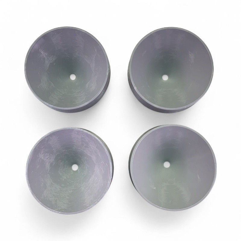 Thermo Scientific 95mm Diam TX-750 Rotor Grey Conical Bottle Adapters – Lot of 4