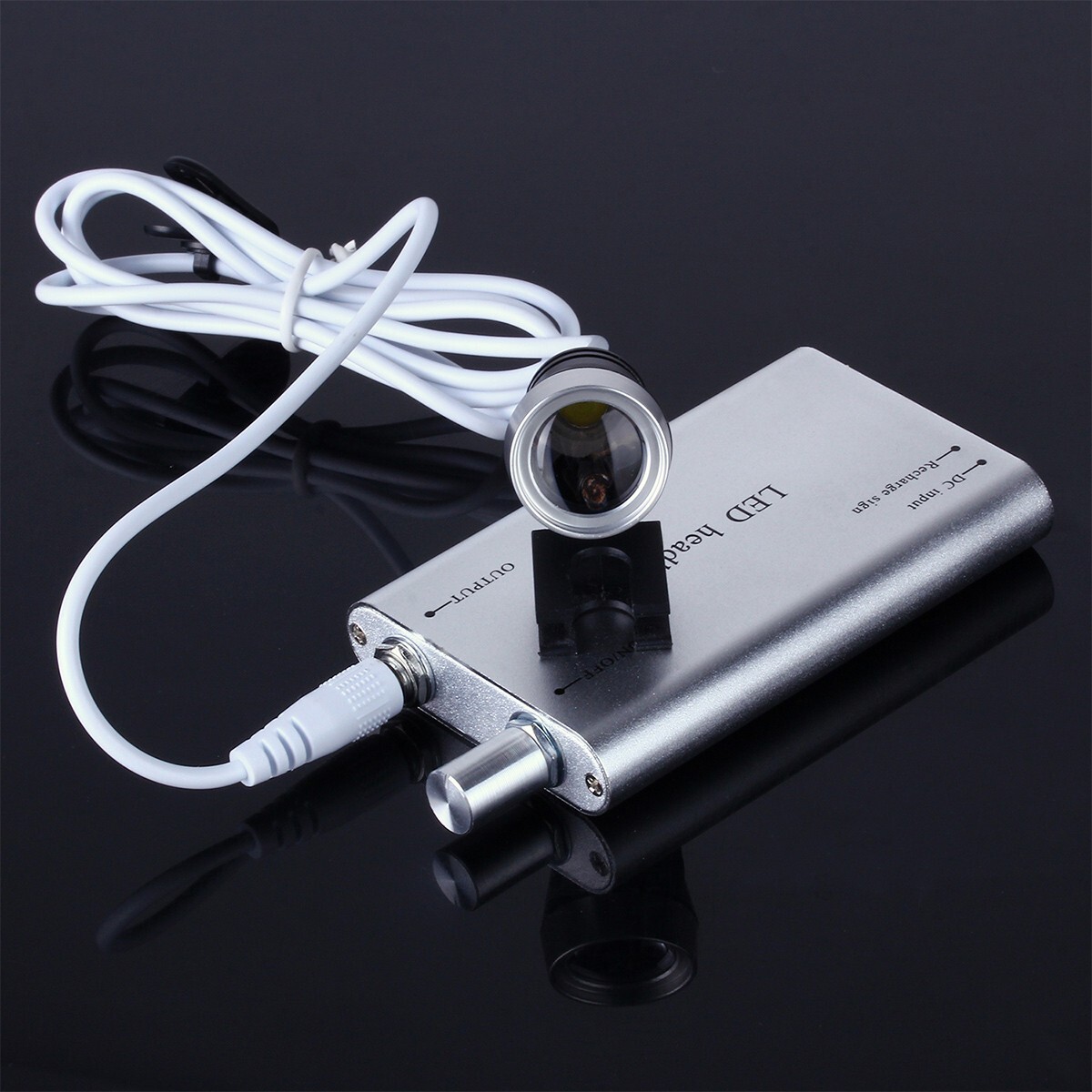 3.5X Dental Loupes 3W Portable LED Head Light Medical Surgical Glasses Loupe