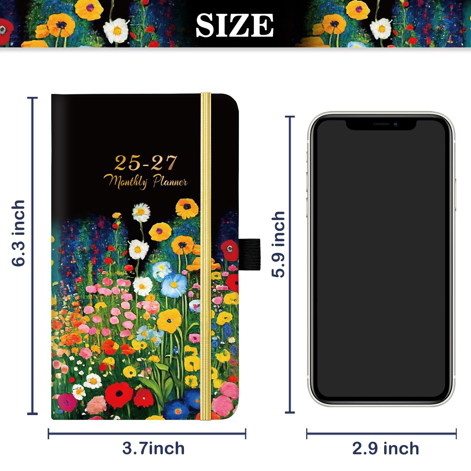 Pocket Calendar 2025-2027 – 3-Year Monthly Pocket Calendar from Jan.2025-Dec….
