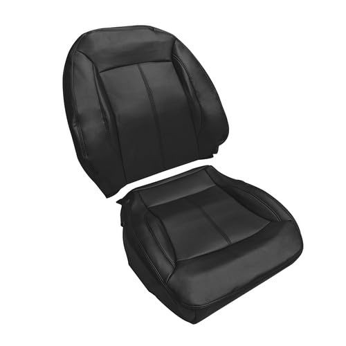 Perforated Leather Seat Covers Full Set Black Buick Lacrosse 2010-2013 Front