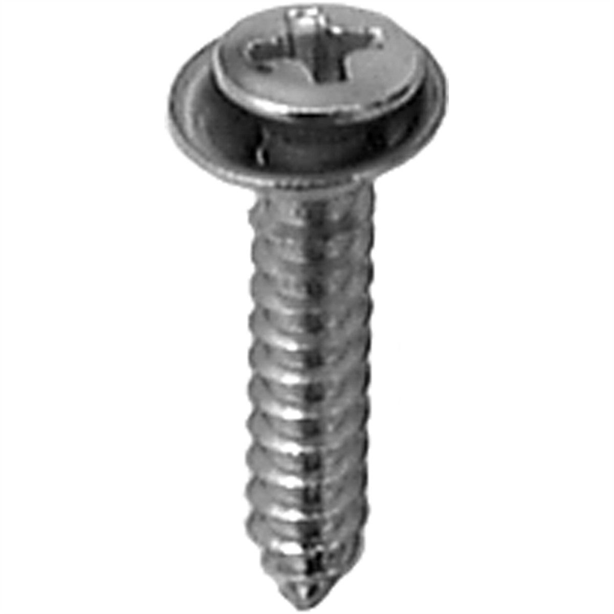 AVC.AP2775 AUVECO PAK PHIL OVAL HD SEMS FLUSH T.S., #8 X 7/8, CHRM