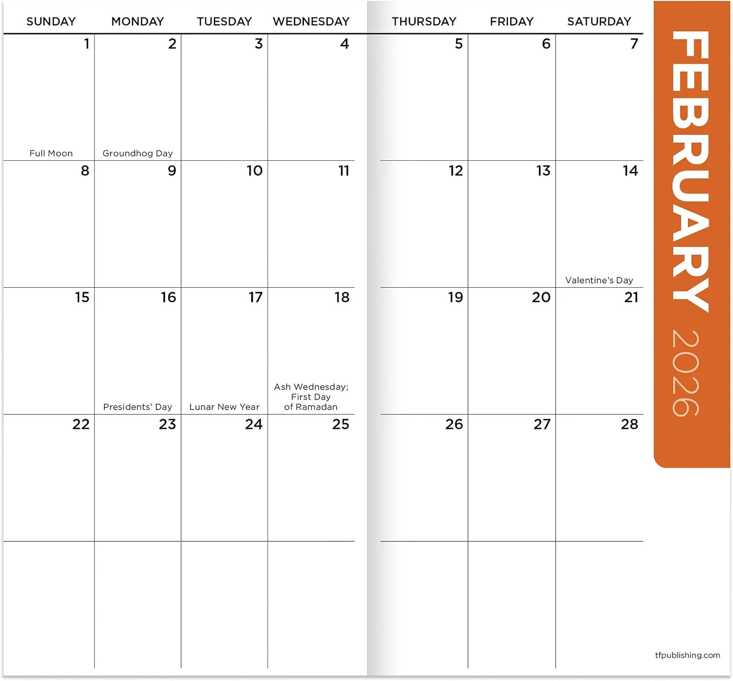 TF Publishing 2026-2027 Beaches Small Monthly Pocket Planner – 2-Year Pocket Cal