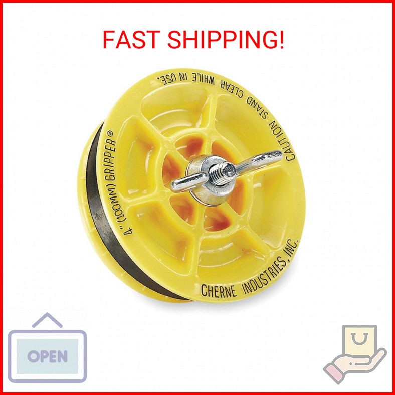 Cherne 4″ Mechanical Pipe Plug, Rubber and ABS Plastic – 270245, (Pack of 2)