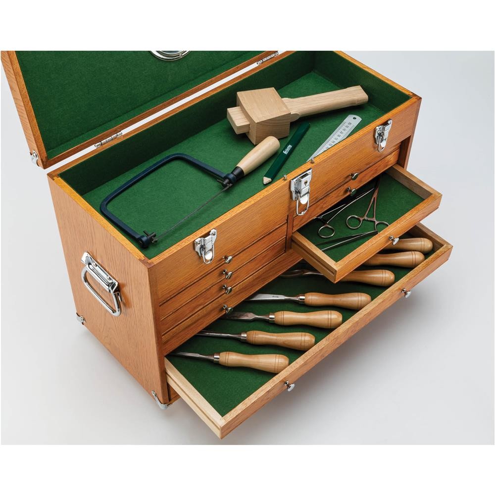 T33819 23″ Series 9-Drawer Red Oak Tool Chest