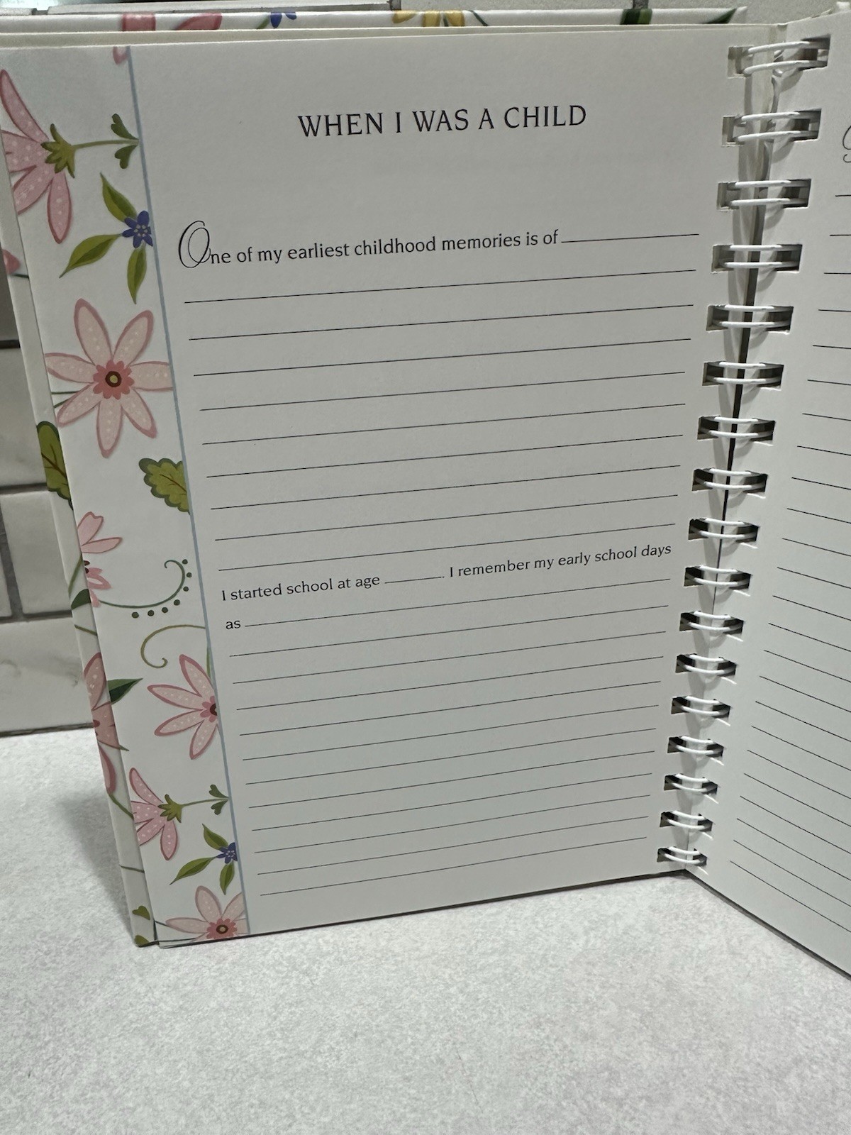 Grandmother’s Journal Book by Hallmark Memories Thoughts & Dreams- New