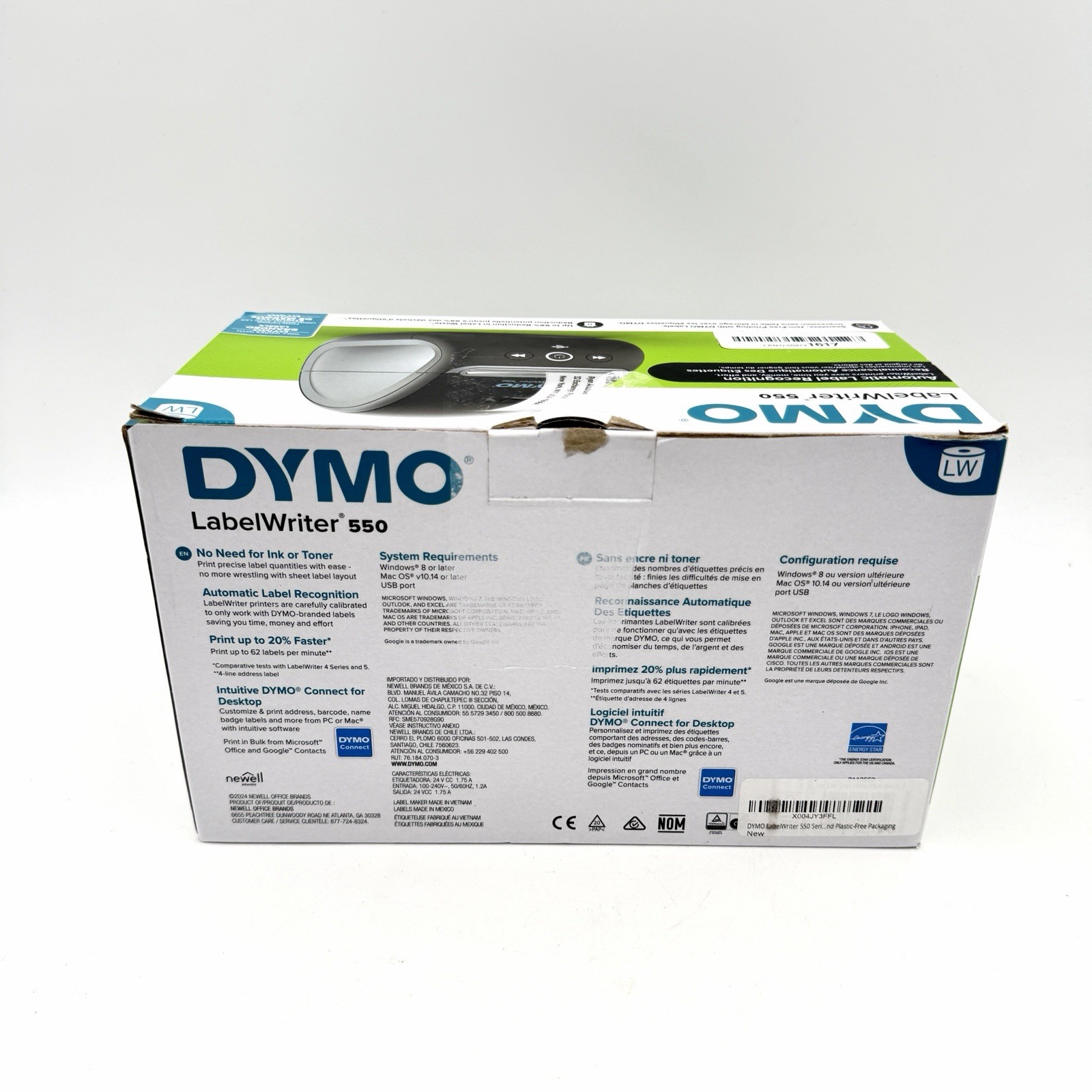 DYMO LabelWriter 550 USB Thermal Label Printer Tested & Working