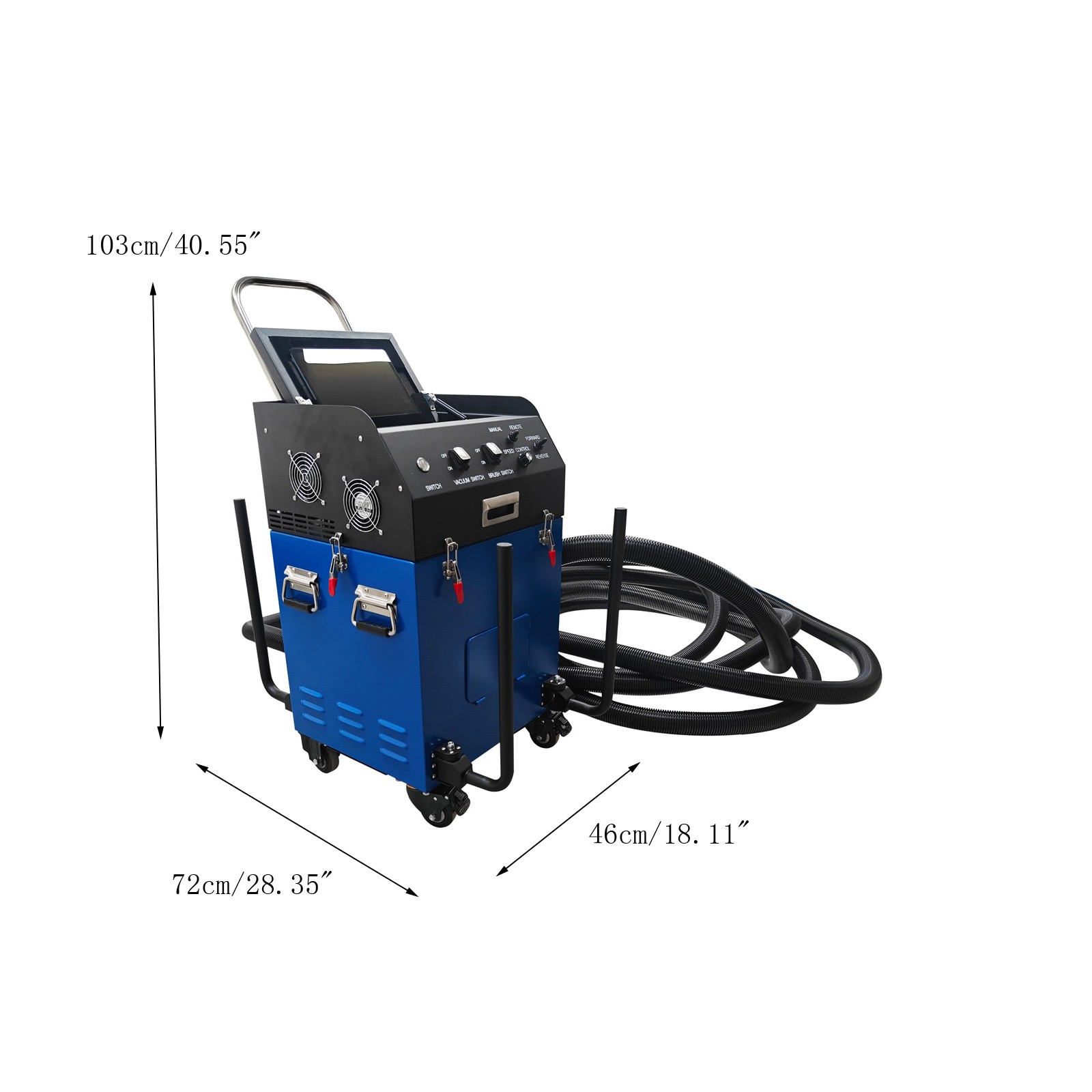 110V Air Duct Cleaning&Suction Integration Machine Dia3.9-31.5in Duct Cleaner