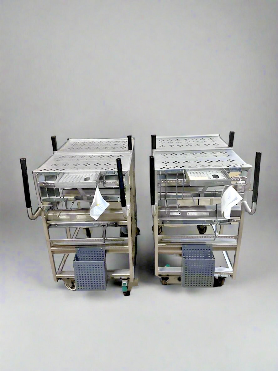**LOT OF 2** WIN HOLT COMMERCIAL ONLINE ORDER PICKING WORK STATION CART