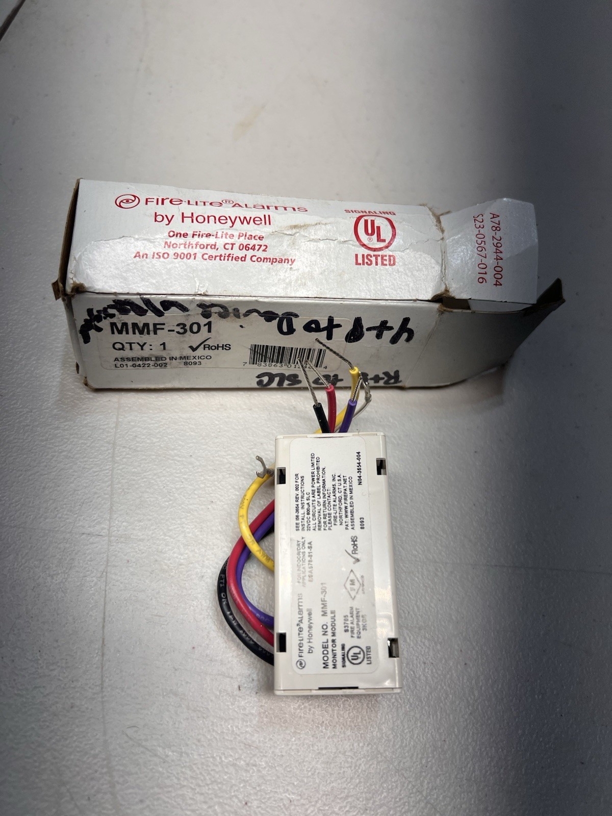 Fire-Lite MMF-301 Mini Monitor Module Fire Alarm System