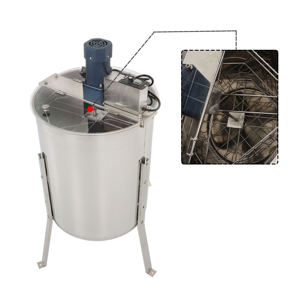 4/8 Frames Electric Honey Extractor Beekeeping Equipment Stainless Steel 1300RPM
