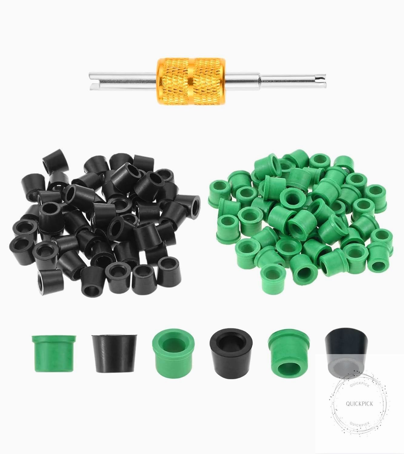 100 PCS HVAC 1/4″ Quick Coupler Charging Gaskets, O-Ring Rubber Seals Gaskets