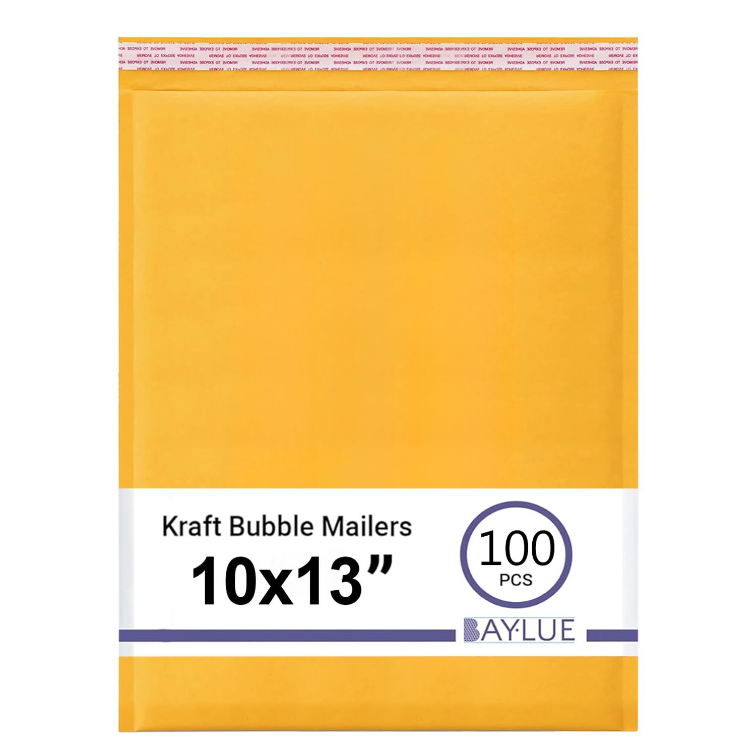 Yellow Kraft 10×13 Inch Bubble Mailers | Self Seal Padded Envelopes for Thick bo