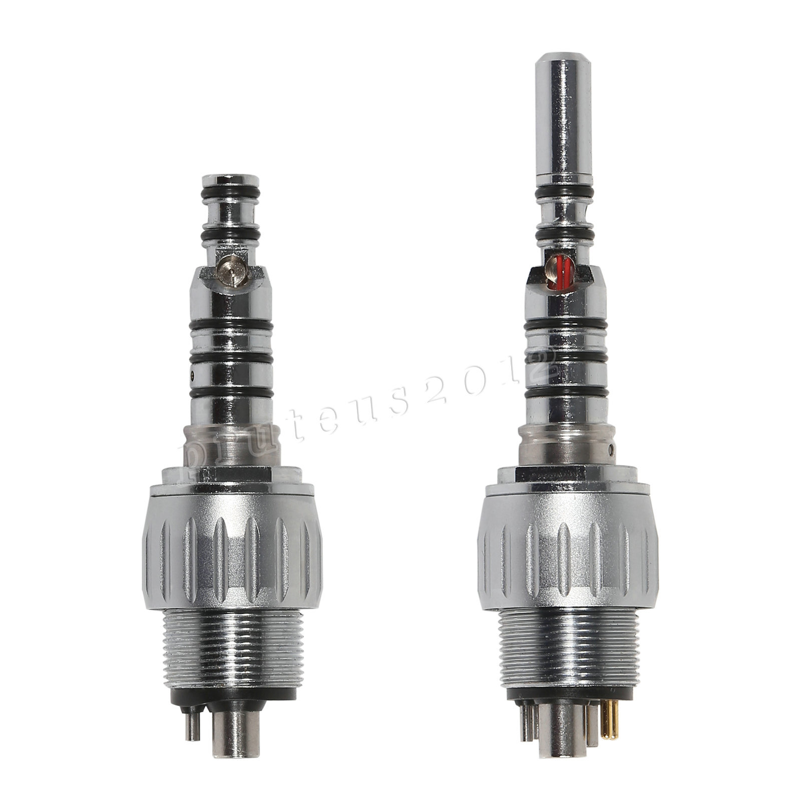 USA Dental High Speed Handpiece 4 Hole Fiber Optic LED Coupler fit KAVO 6Pin