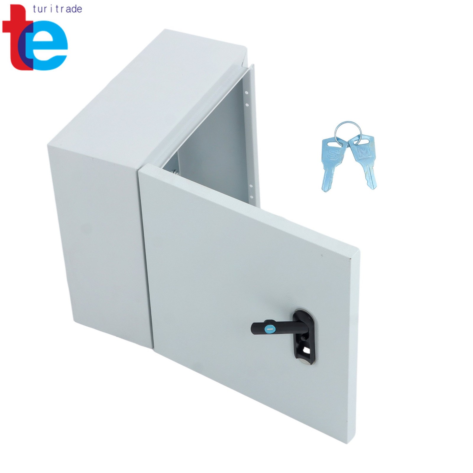 Lockable Outdoor Electrical Box 16x12x8″ – NEMA 4X Steel Enclosure IP66 Rated