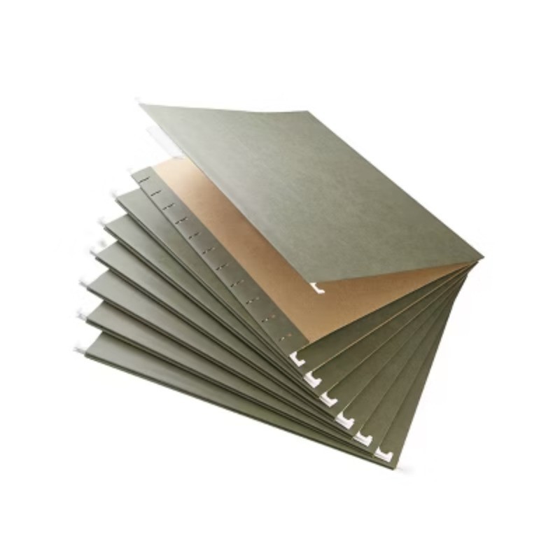 Hanging File Folders Letter Size: Paperboard Core,100 Sheet Capacity, 20 Pack