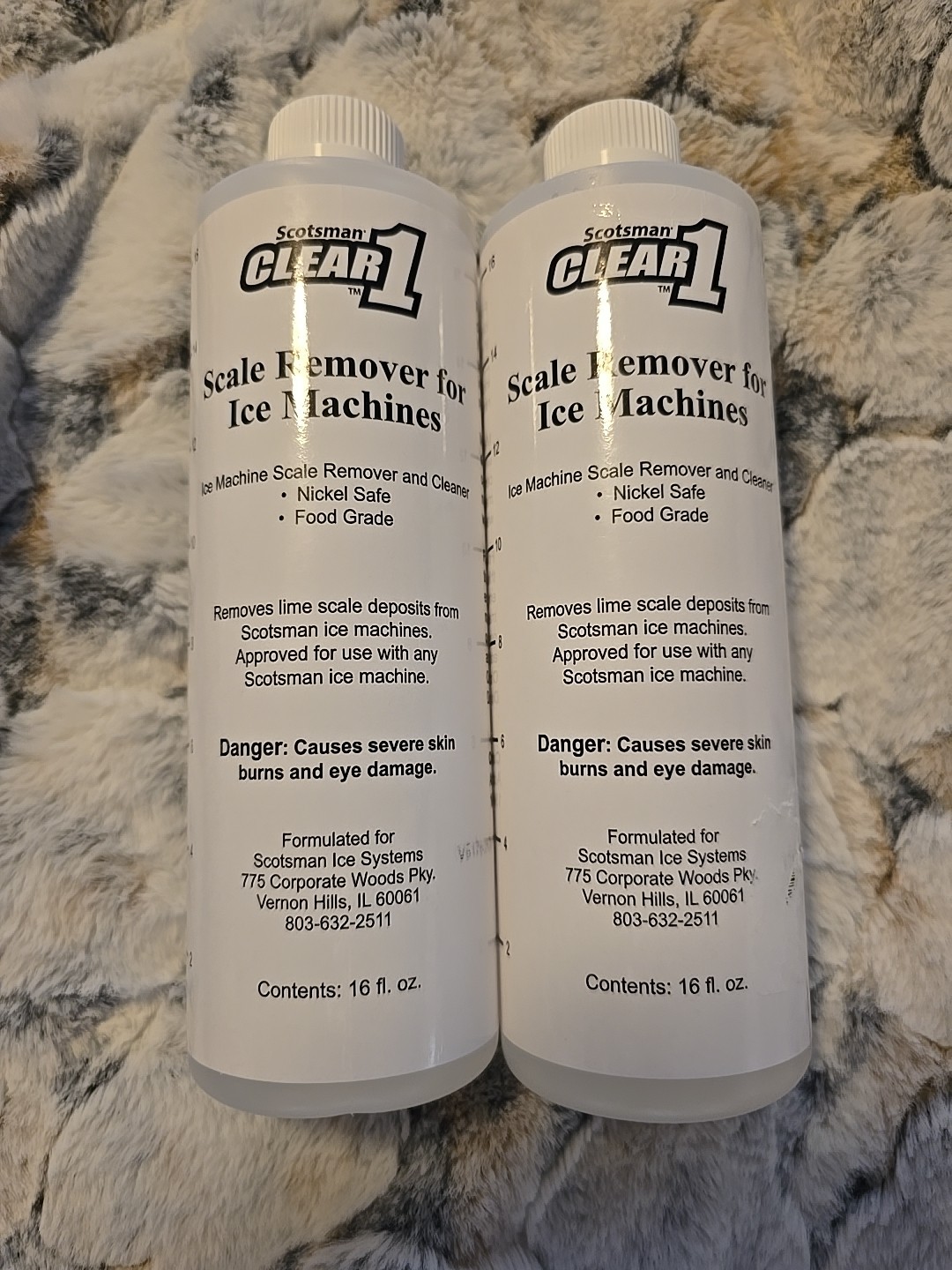 2 Scotsman Clear 1 Scale Remover Ice Machines 16 fl oz Nickel Safe Food Grade