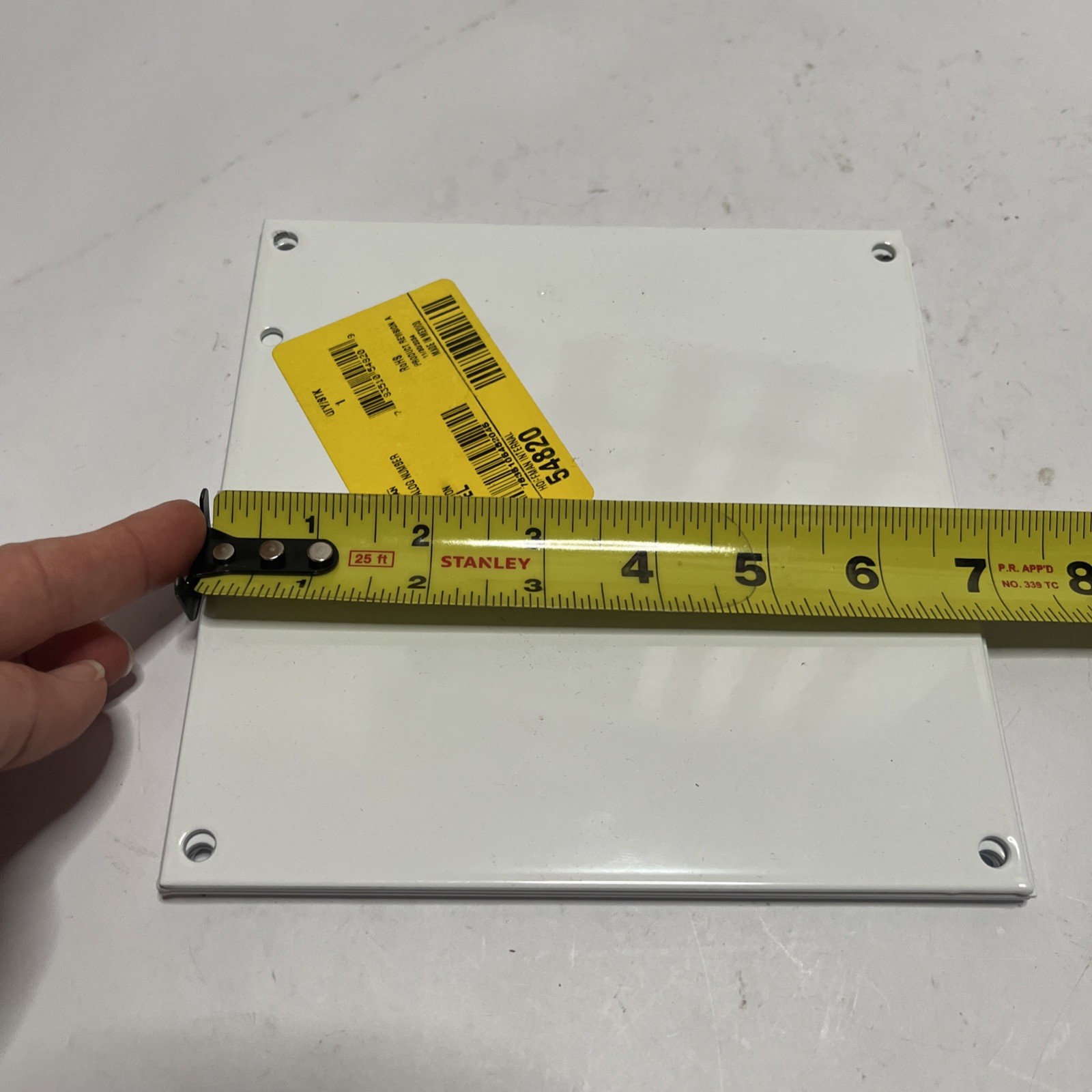 Lot of 4 nVent Hoffman Interior Panel Cover 8″ x 8″ White For Junction Box A8P8