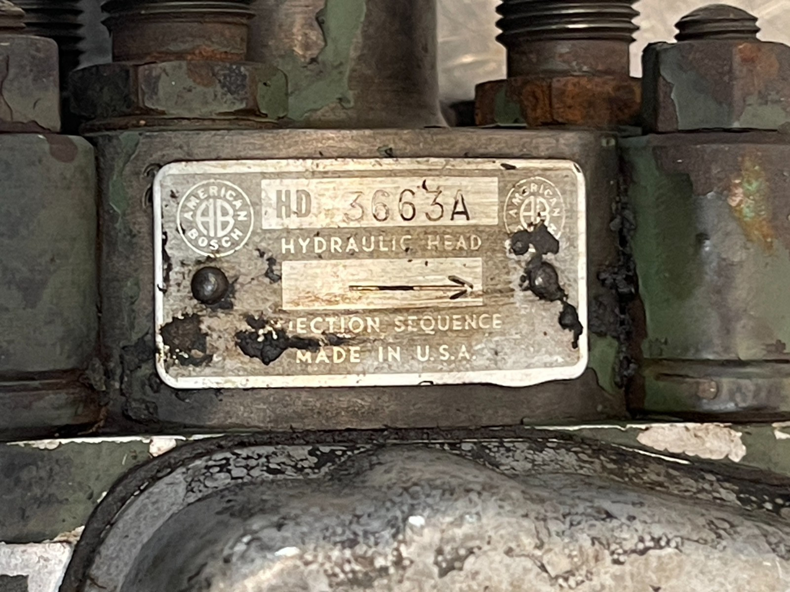 1955 Oliver Super 55 Diesel Tractor Injection Pump
