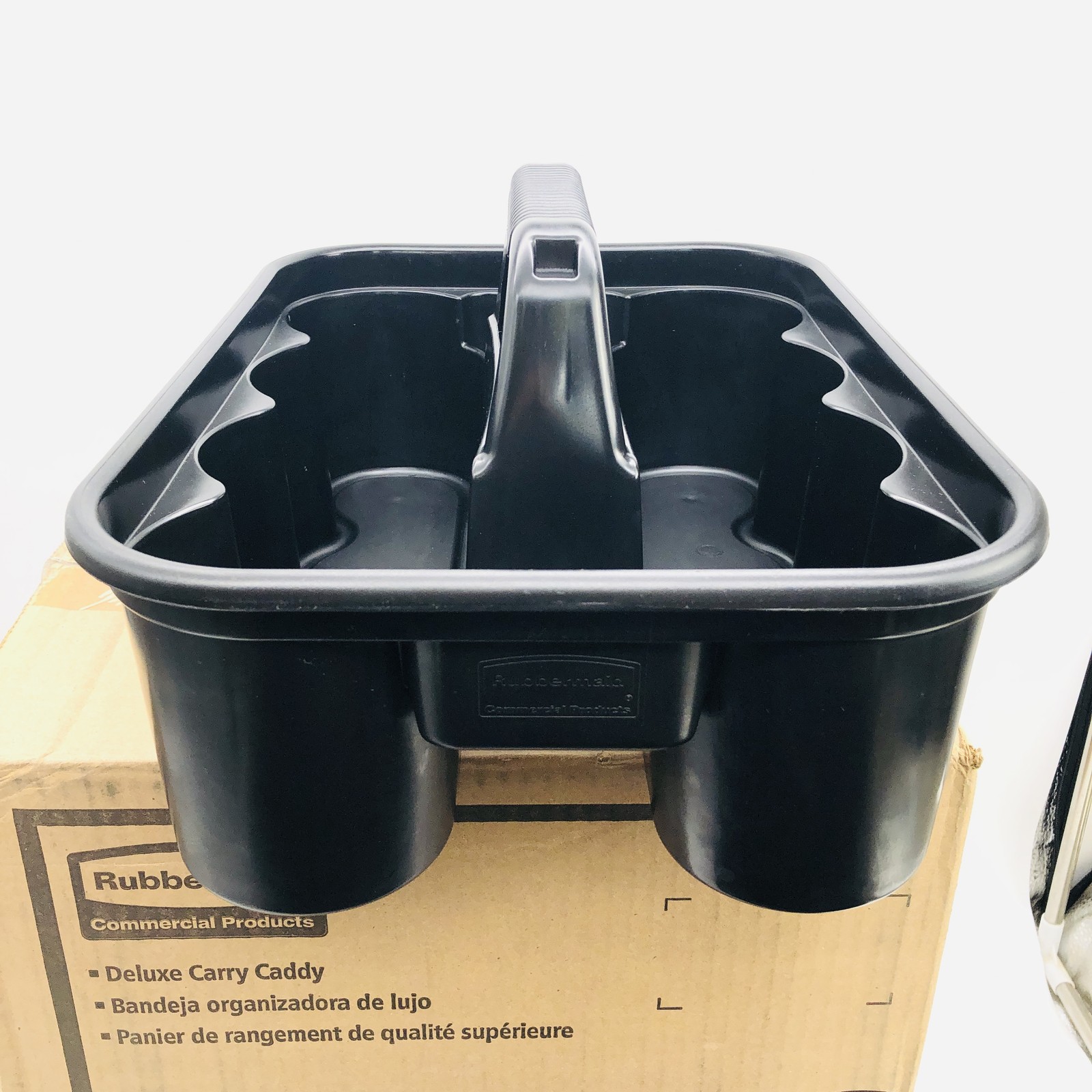 Rubbermaid FG315488BLA Carry Caddy Food Delivery Cleaning Water Bottles Blck 6pk