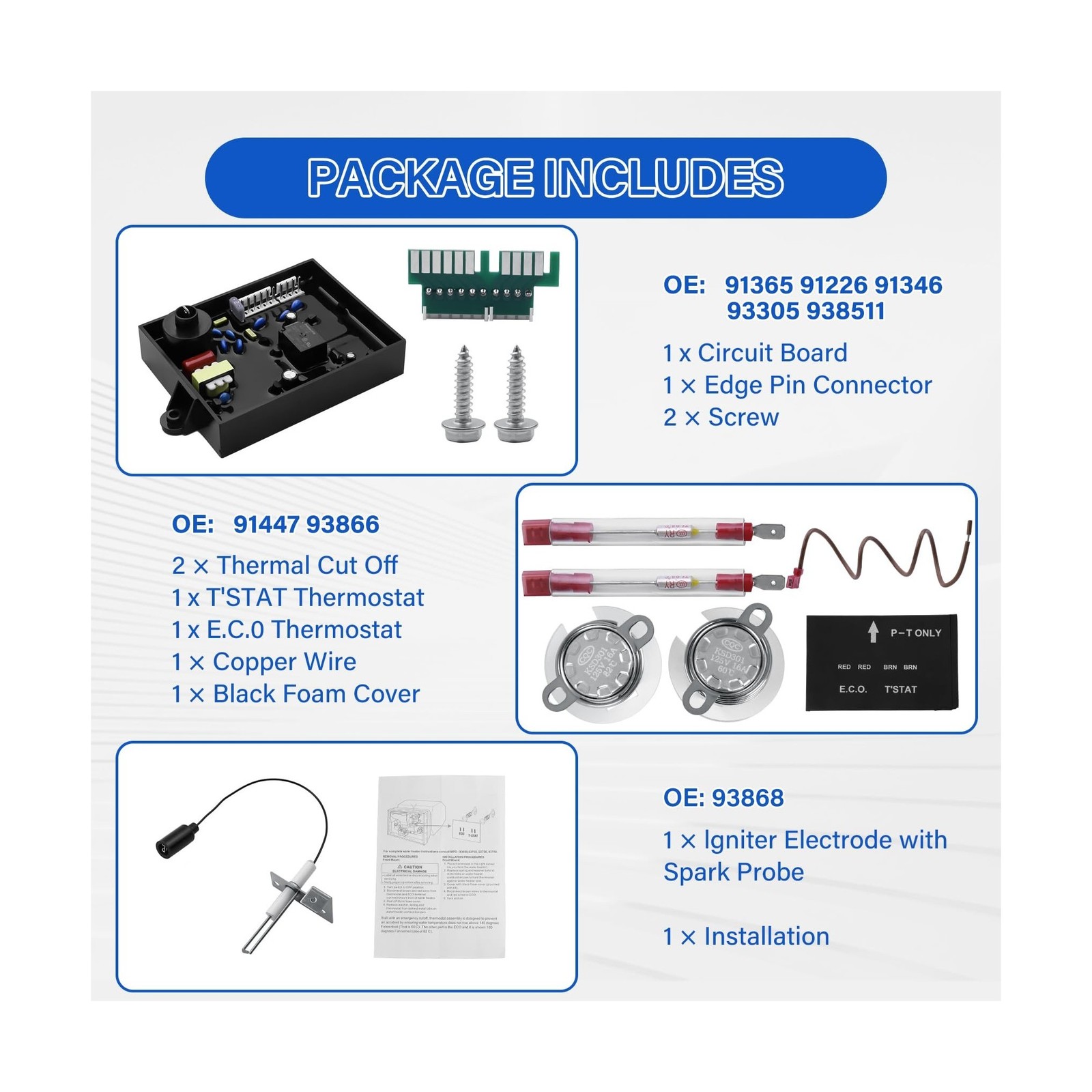3 in 1 RV Water Heater Replacement Parts Kit Compatible with Atwood Dometic, …