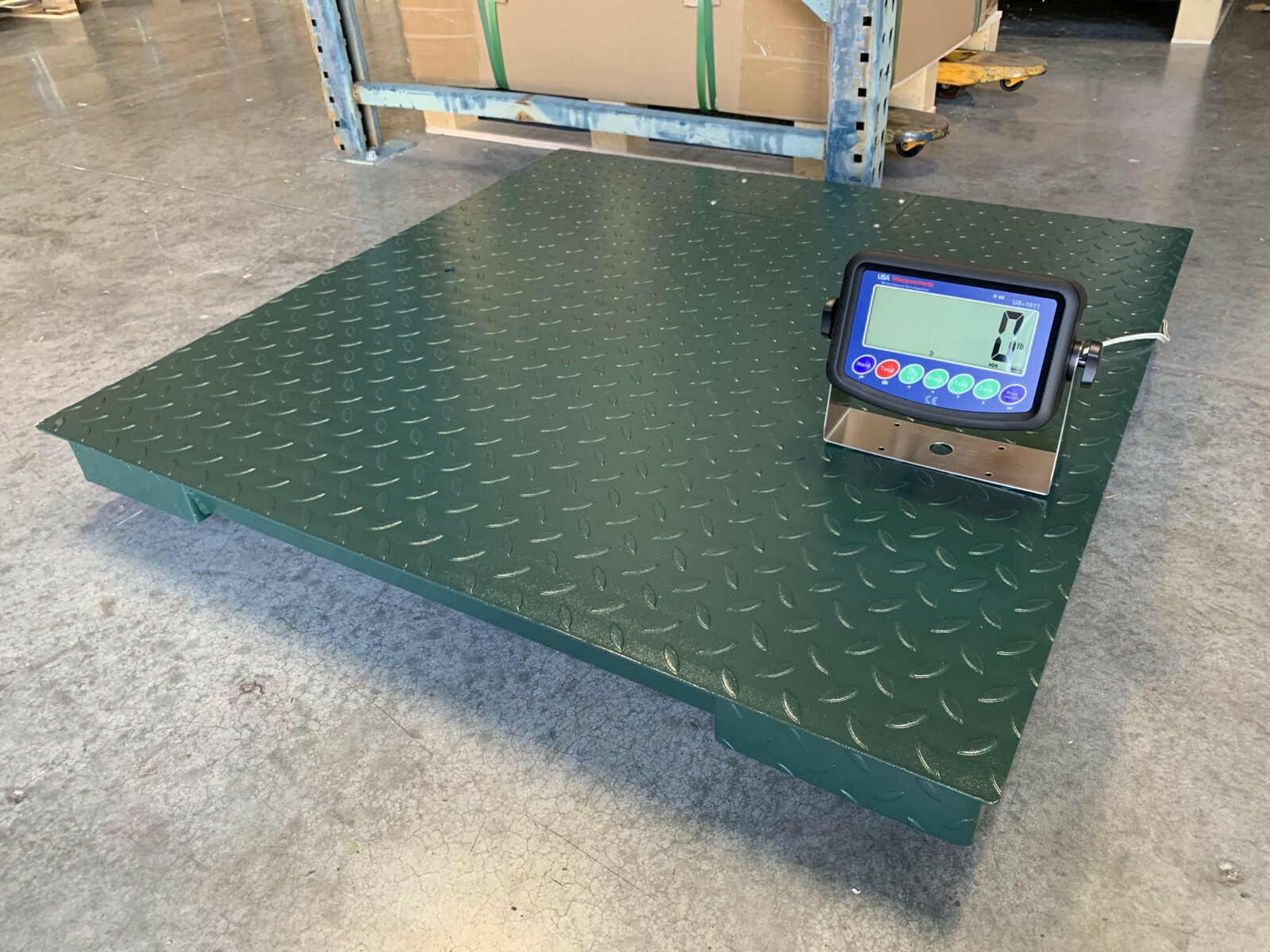 USA Measurements Heavy Duty Floor Scale 40″x40″ 5 Year Warranty with Indicator